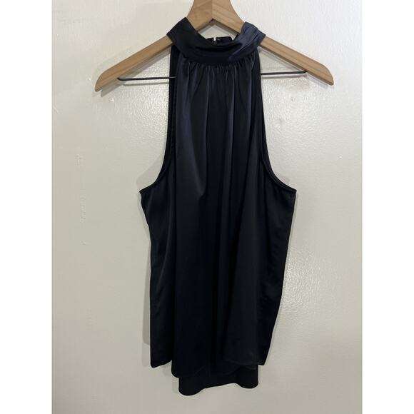 Frame Satin Silk Y2K Shirred Halter Top L Minimal Sophisticated Whimsigoth Fairy - Picture 4 of 13